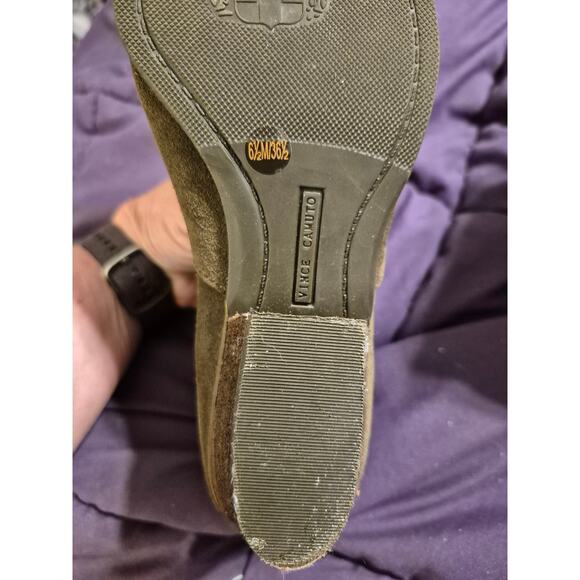 Vince Camuto Cinza Army Green Studded Ankle Boots - Picture 4 of 7